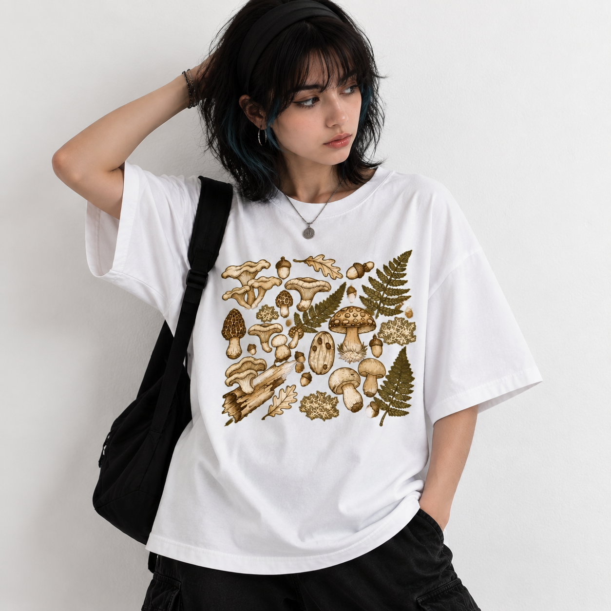 تیشرت Fungi Archive باکسی نخ پنبه